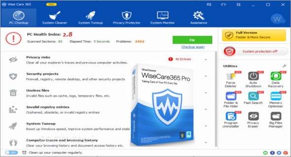 Wise Care 365 Pro 4.84 Build 466 (Windows)